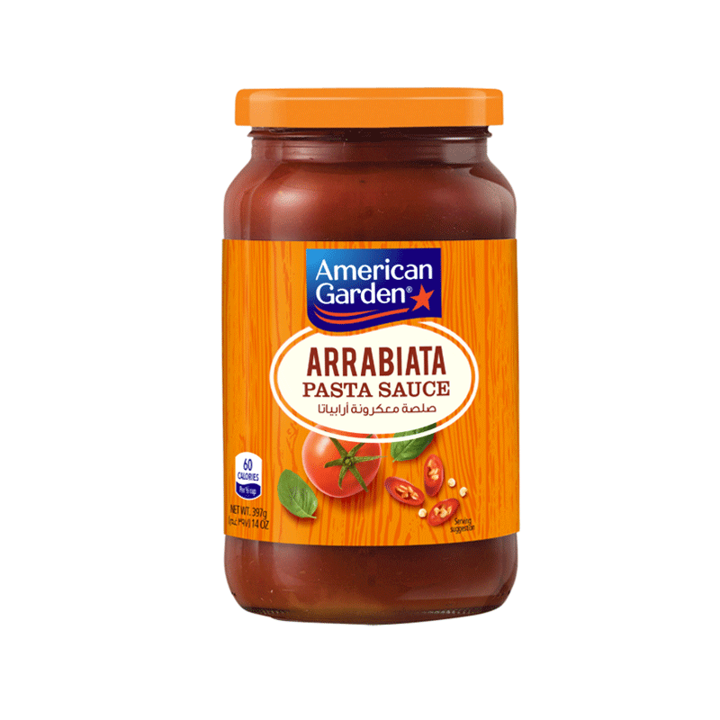 AMERICAN GARDEN PASTA SAUCE ARRABIATA 397G