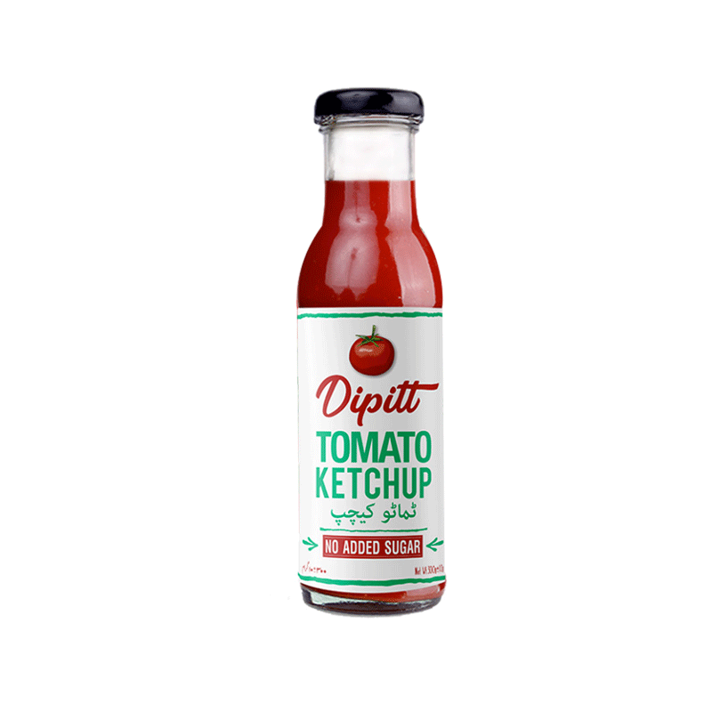DIPITT TOMATO KETCHUP NO ADDED SUGAR 300GM