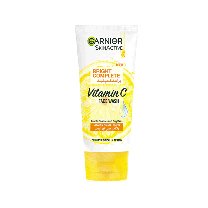 GARNIER BRIGHT COMPLETE VITAMIN C FACEWASH 100ML