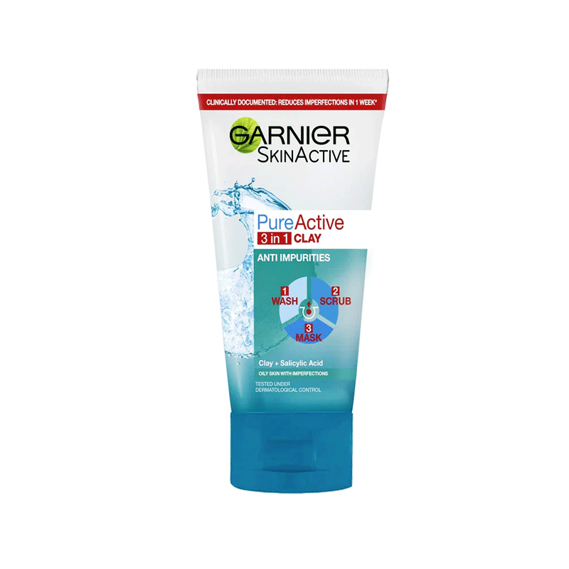GARNIER PURE ACTIVE 3IN1 CLAY 100ML