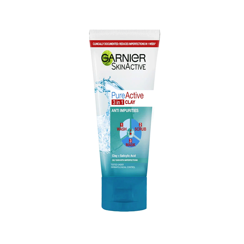 GARNIER PURE ACTIVE 3IN1 CLAY 50ML