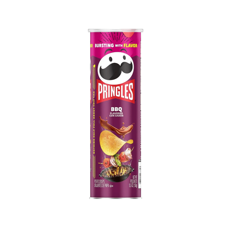 PRINGLES POTATO CHIPS BBQ CON SABOR 165GM