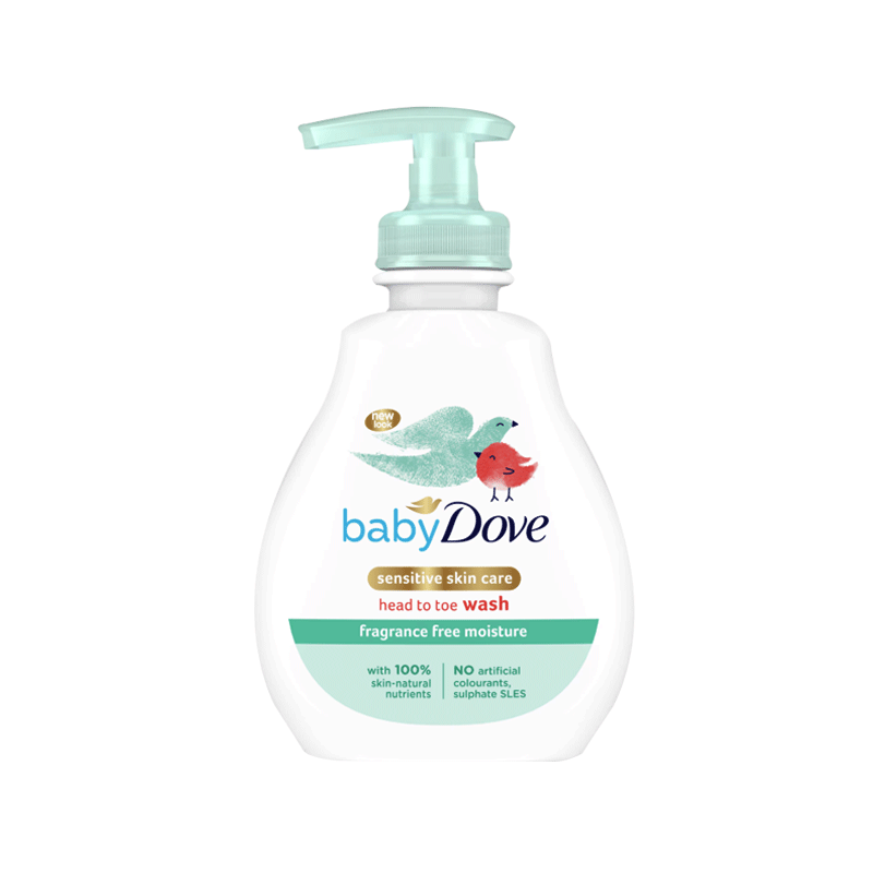 DOVE BABY HEAD TO TOE WASH FRAGRANCE FREE MOISTURE 400ML