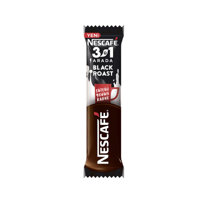 NESCAFE 3IN1 ARADA BLACK ROAST COFFEE 15GM