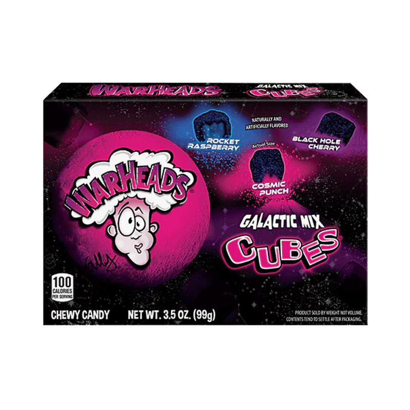 WARHEADS CUBES SOUR GALACTIC MIX CUBES 99GM