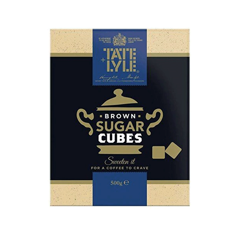 TATE LYTE BROWN SUGAR CUBES SWEETEN IT COFFEE 500GM