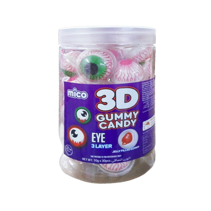 3D GUMMY 3 LAYER EYE GUM 30PCS JAR