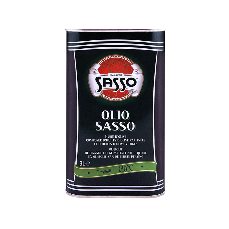 SASSO OLIVE OIL PURE 3LTR TIN
