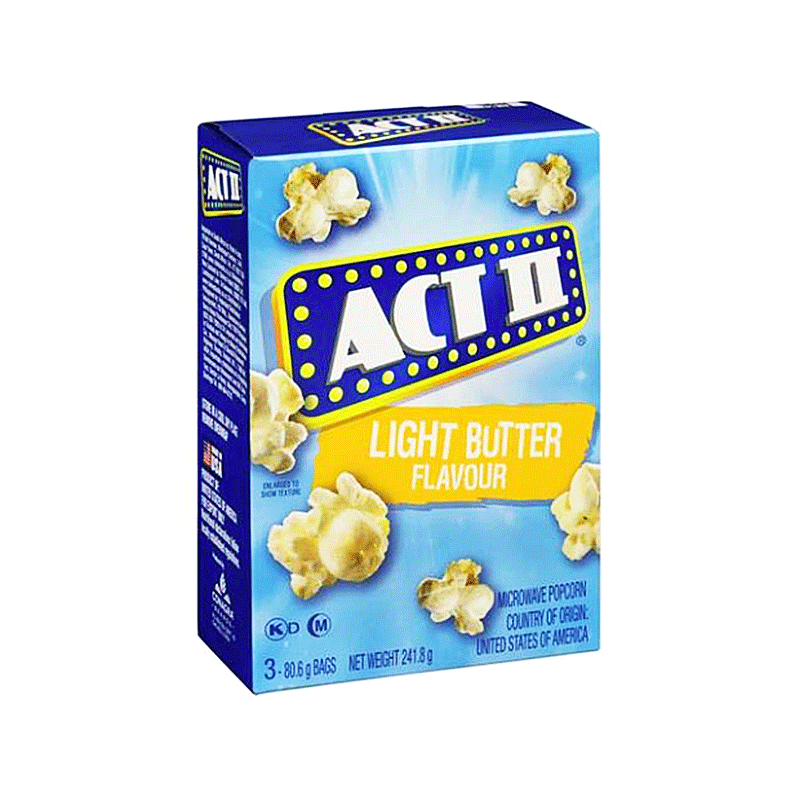ACT II POP CORN LIGHT  BUTTER 255GM