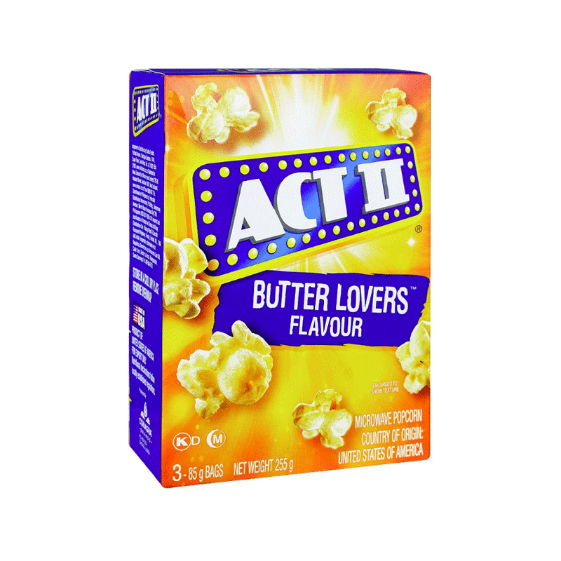 ACT II POP CORN BUTTER LOVER 255GM