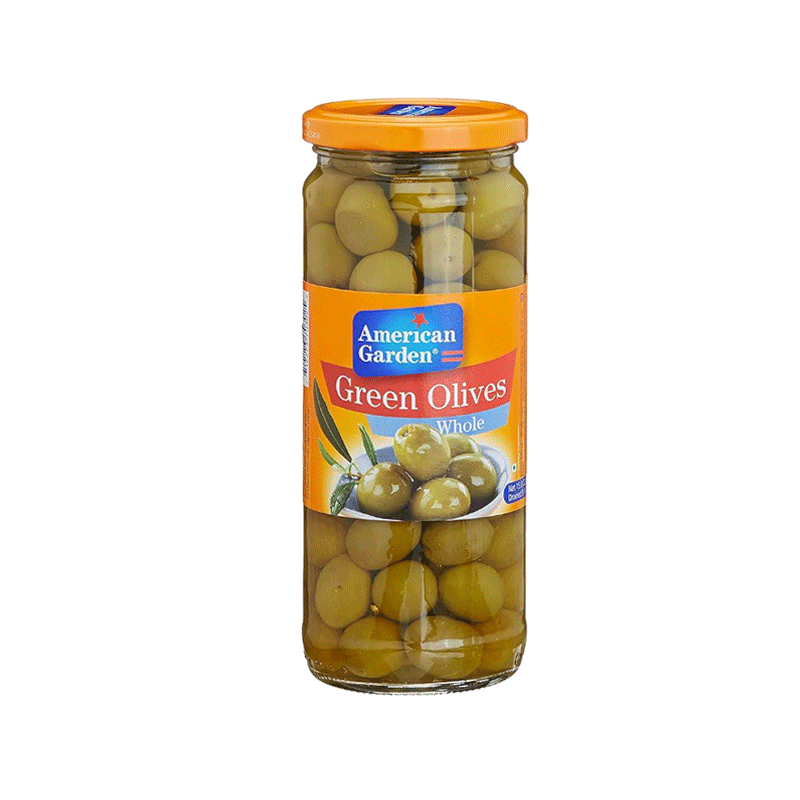 AMERICAN GARDEN OLIVES GREEN WHOLE 450GM
