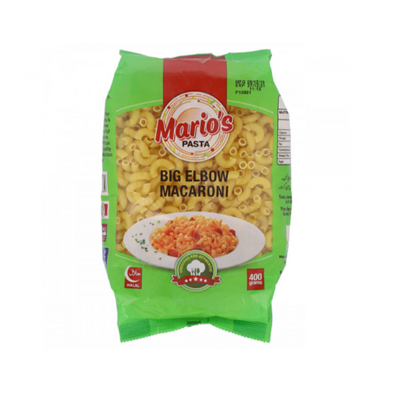 MARIOS BIG ELBOW MACRONI 400GM