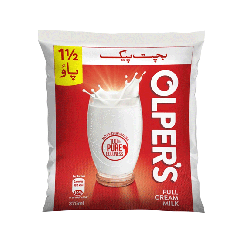 OLPER MILK POUCH 375ML POUCH