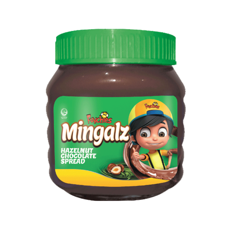 FUNCHIES MINGALZ HAZELNUT CHOCOLATE SPREAD 350GM