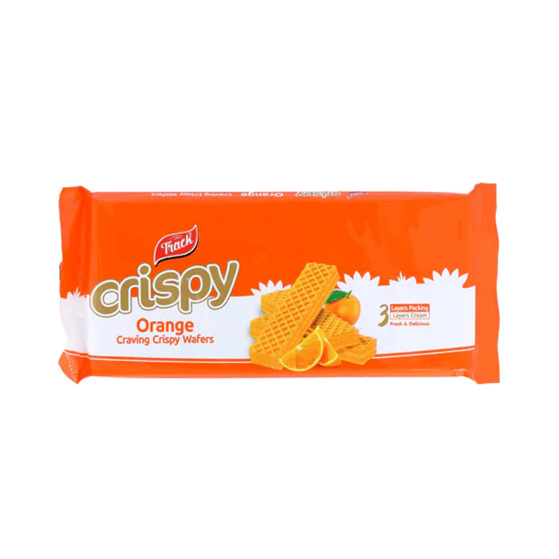 TRACK CRISPY WAFERS ORANGE 150GM