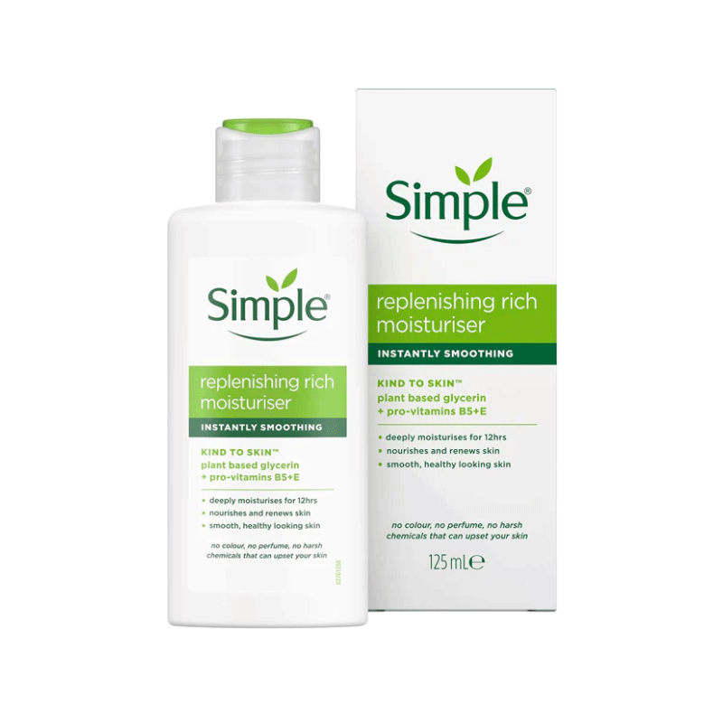 SIMPLE REPLENISHING RICH MOISTURISER CREAM 125ML