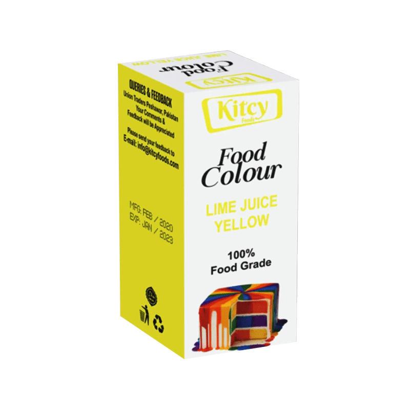 KITCY FOOD COLOR LIME JUICE YELLOW POWDER 10GM