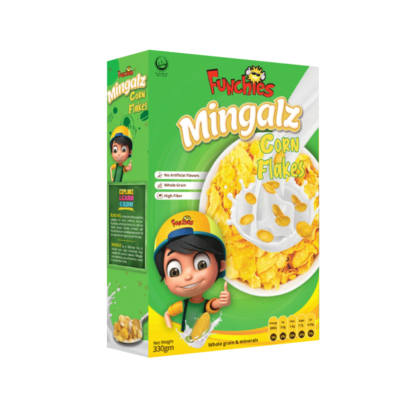 FUNCHIES MINGALZ CORN FLAKES 330GM
