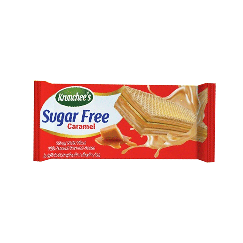 KRUNCHEES SUGAR FREE WAFER CARAMEL 100GM