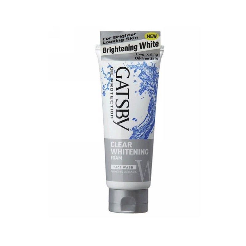 GATSBY FACE WASH CLEAR WHITENING FOAM 120GM