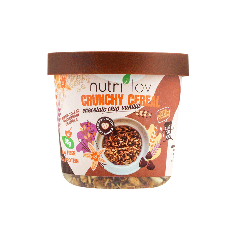 NUTRILOV CRUNCHY CEREAL CHOCOLATE VANILLA 70GM