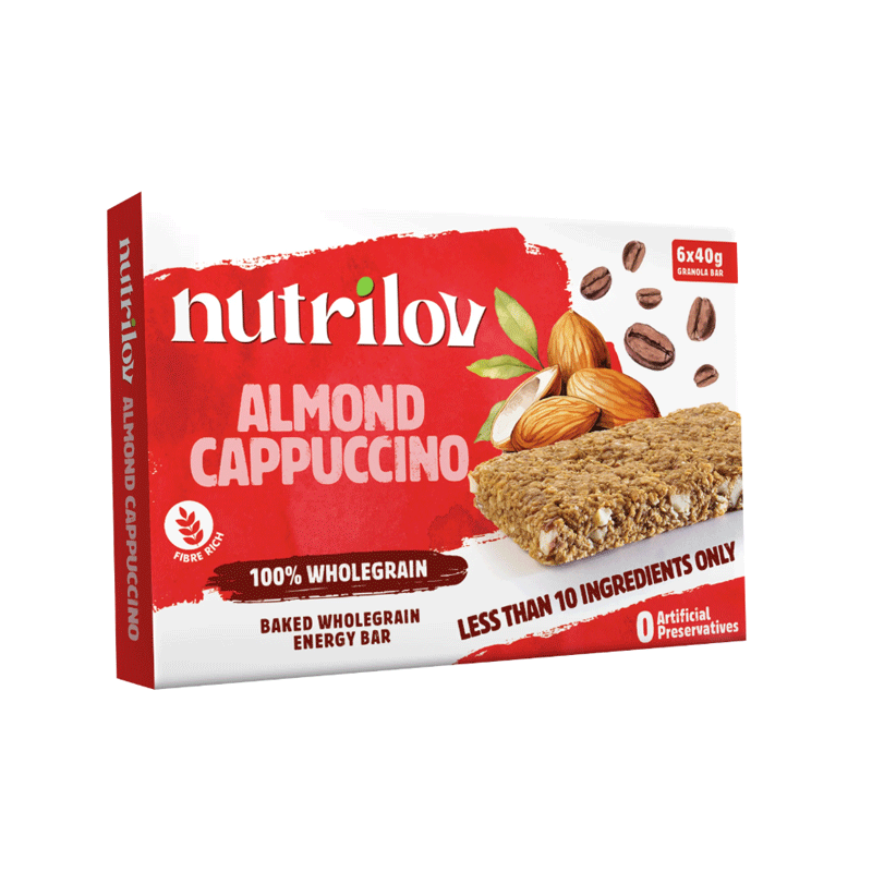 NUTRILOV GRANOLA ALMOND CAPPUCCINO 6 BAR 270GM