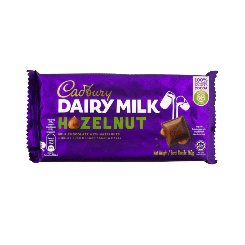 CADBURY DAIRY MILK HAZELNUT CHOCOLATE 160GM IMP