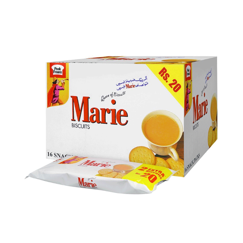 PEEK FREANS BISCUIT MARIE SNACK PACK 16'S