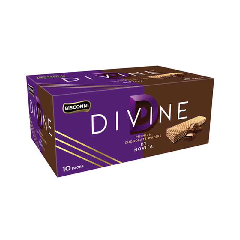 BISCONNI DIVINE CHOCOLATE WAFER BY NOVITA 10'S