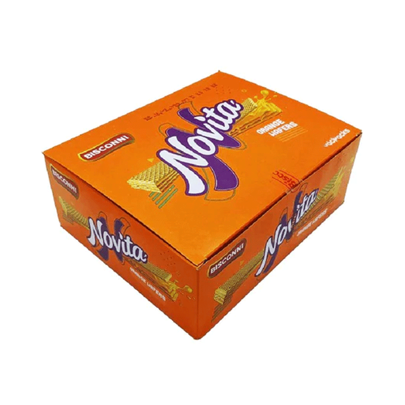 BISCONNI NOVITA ORANGE WAFERS 24`S