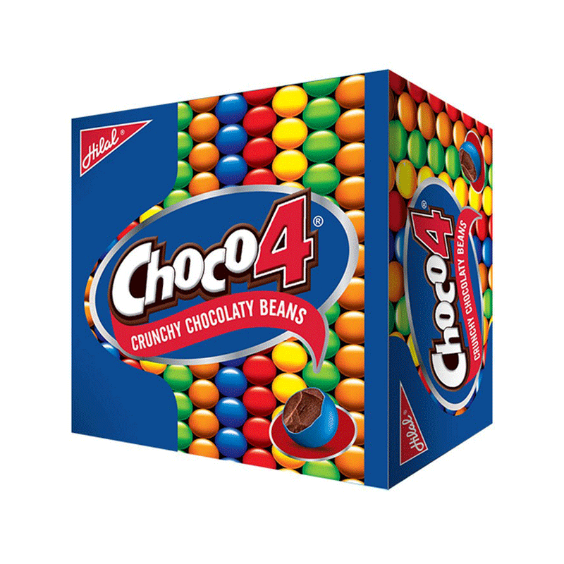 HILAL CHOCO 4 CHOCOLATE BEANS BOX 24'S