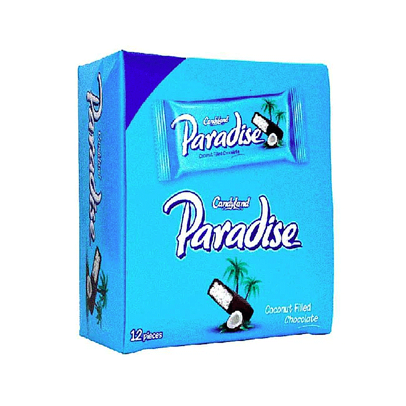 CANDYLAND PARADISE COCONUT CHOCOLATE 12'S