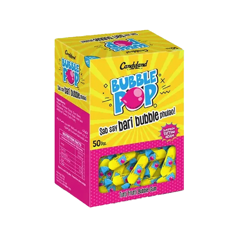 CANDYLAND BUBBLE POP GUM 50'S