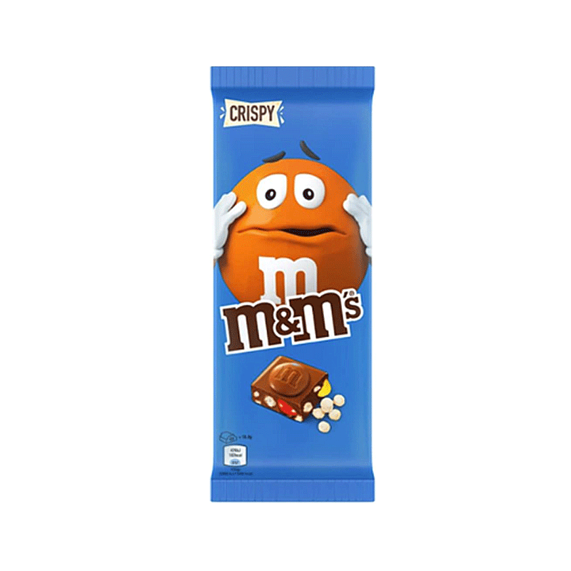 M&M CHOCOLATE BAR CRISPY 165GM