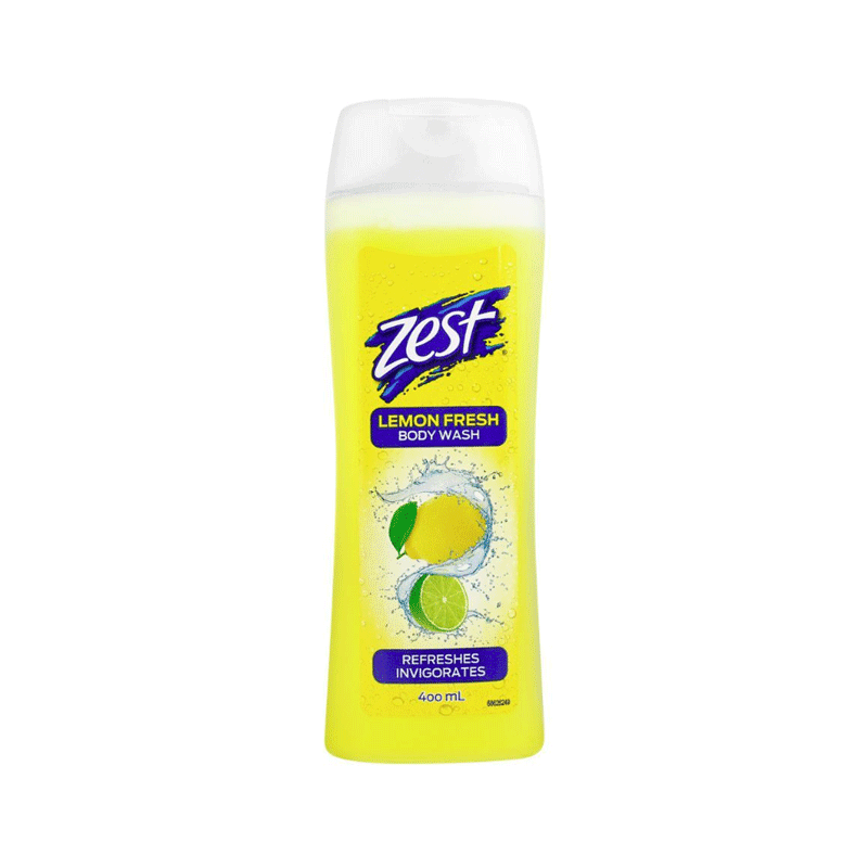 ZEST BODY WASH LEMON FRESH 400ML