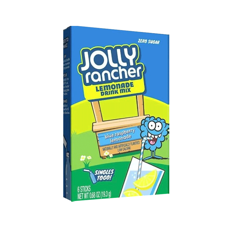 JOLLY RANCHER BLUE RASPBERRY LEMONADE DRINK MIX 19.3GM