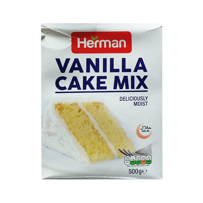 HERMAN CAKE MIX VANILLA 500GM