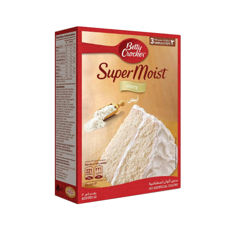 BETTY CROCKER CAKE MIX WHITE 500GM