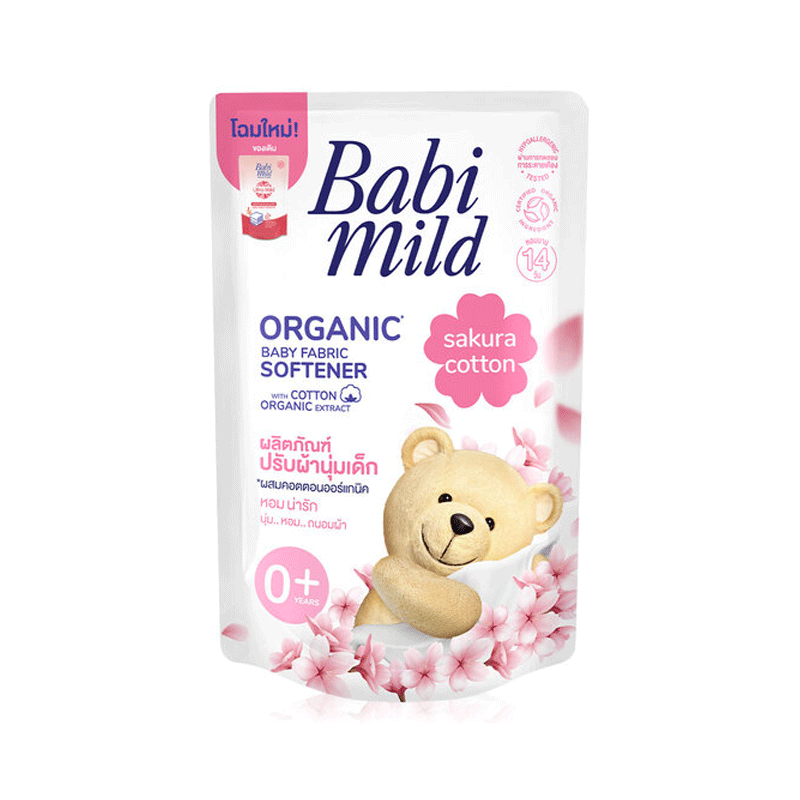 BABI MILD ORGANIC BABY FABRIC WASH SAKURA COTTON 570ML