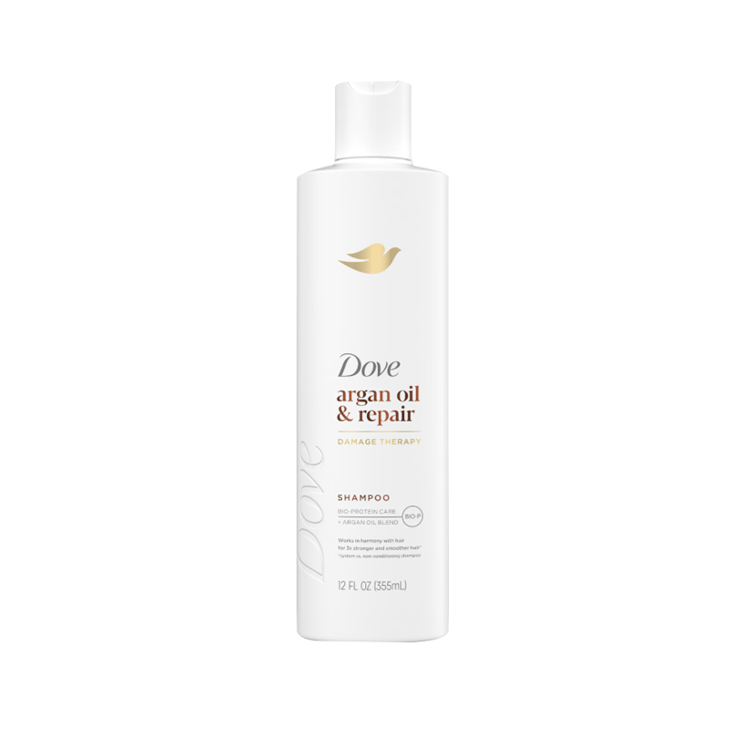 DOVE SHAMPOO ARGAN OIL & REPAIR  355ML TRUMBULL