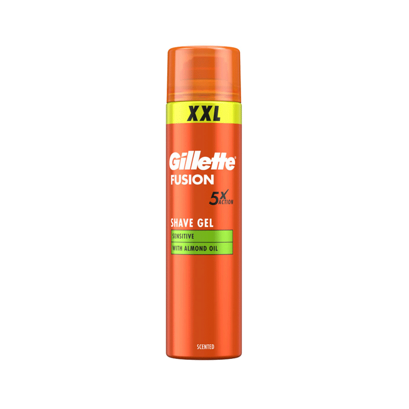 GILLETTE SHAVING GEL FUSION ALMOND OIL 240ML
