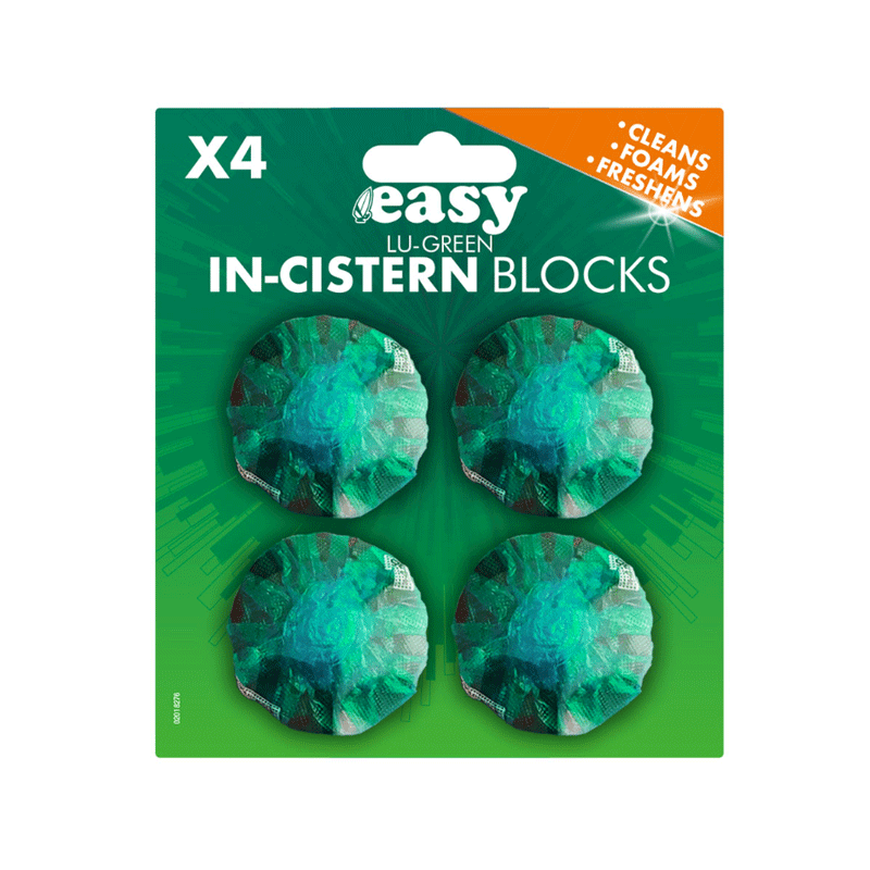 EASY LU GREEN IN CISTERN AIR FRESHNER BLOCKS 4X38GM