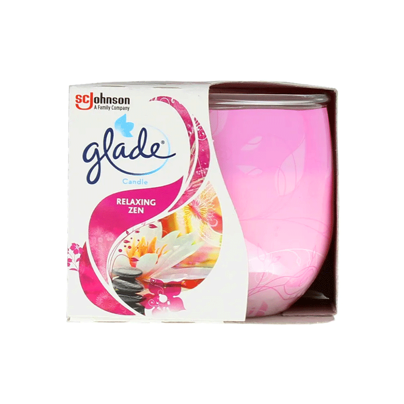 GLADE CANDLE RELAXING ZEN 120GM