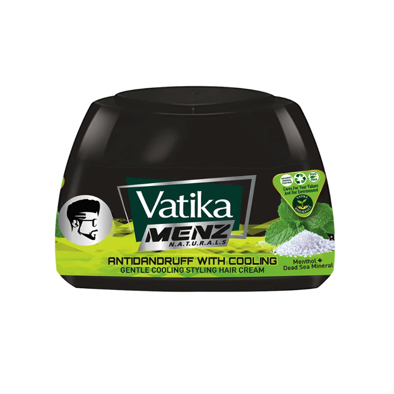 VATIKA MENZ ANTIDANDRUFF WITH COOLING STYLING HAIR CREAM 140ML