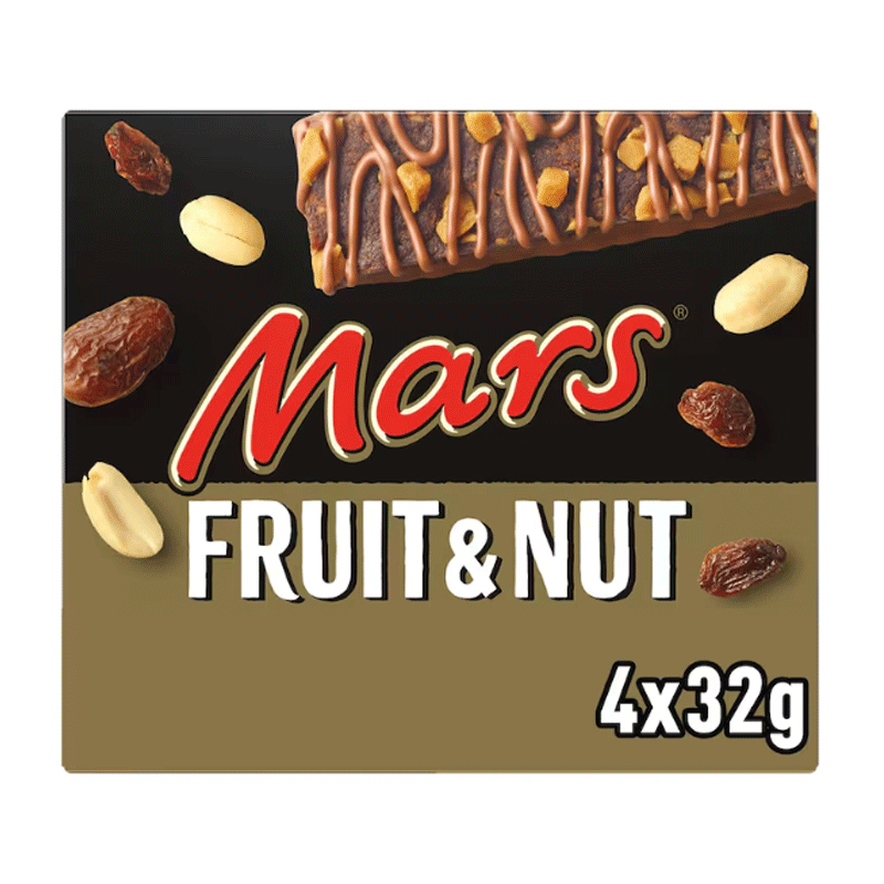 MARS TRIPLE TREAT FRUIT NUT CHOCOLATE 32GM