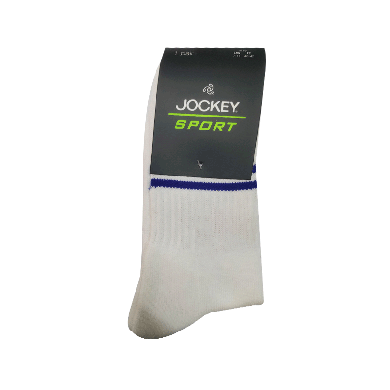JOCKEY SPORTS SOCKS WHITE BASE