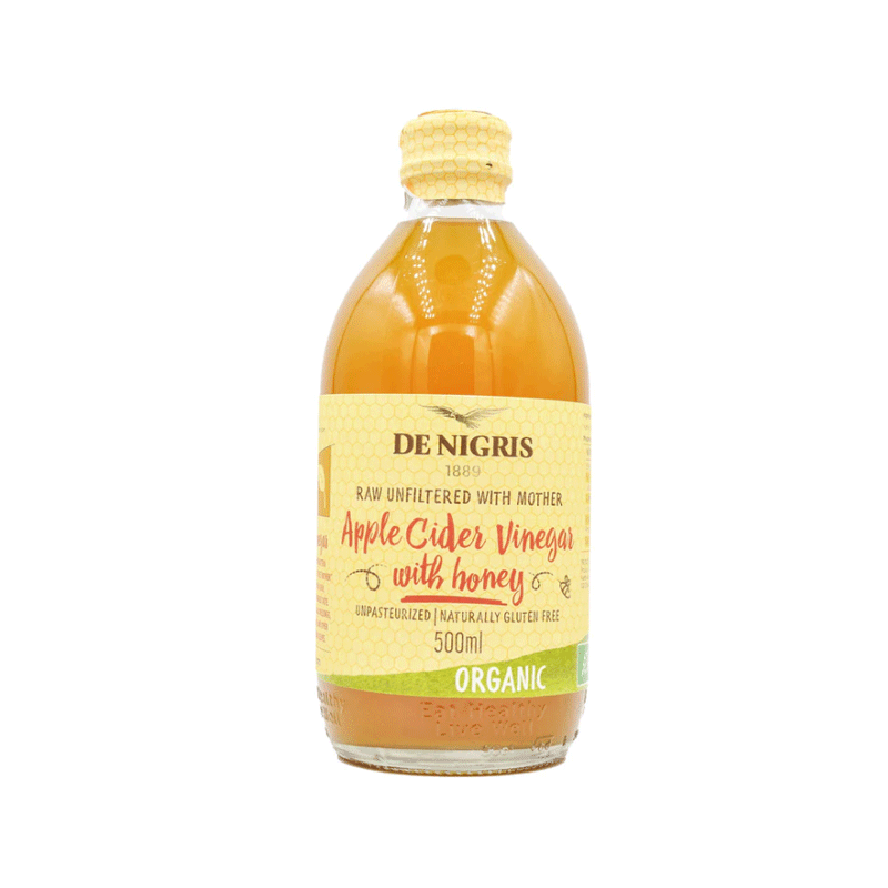 DE NIGRIS ORGANIC APPLE CIDER VINEGAR WITH HONEY 500ML
