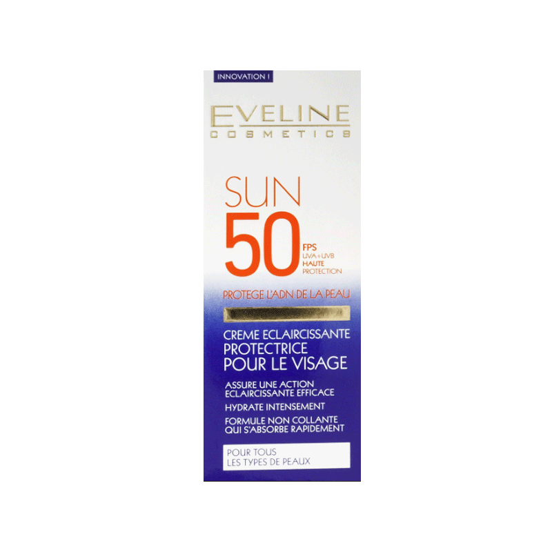 EVELINE WHITENING SUN PROTECTION FACE CREAM SPF50 50ML