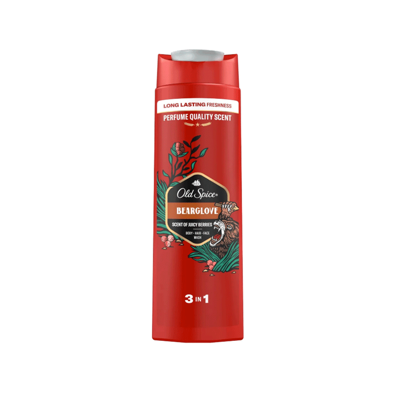 OLD SPICE SHOWER GEL BEARGLOVE 3IN1 400ML