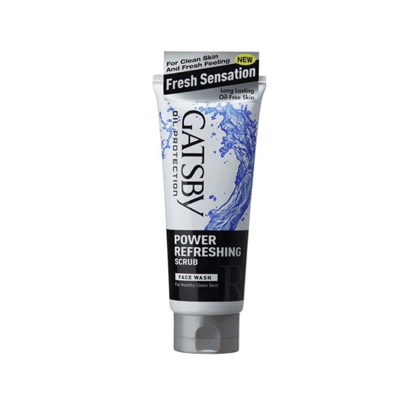GATSBY FACE WASH POWER REFRESHING SCRUB 120GM